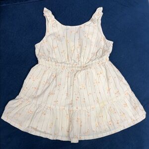 Carter's Cream and Orange Floral Kids Dress